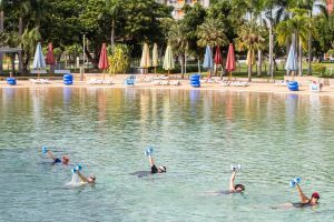 Aqua fitness in the Wave Lagoon - Perisher Accommodation